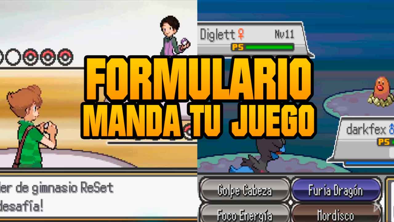 Formulario Pokémon – Mándame TU JUEGO AQUÍ