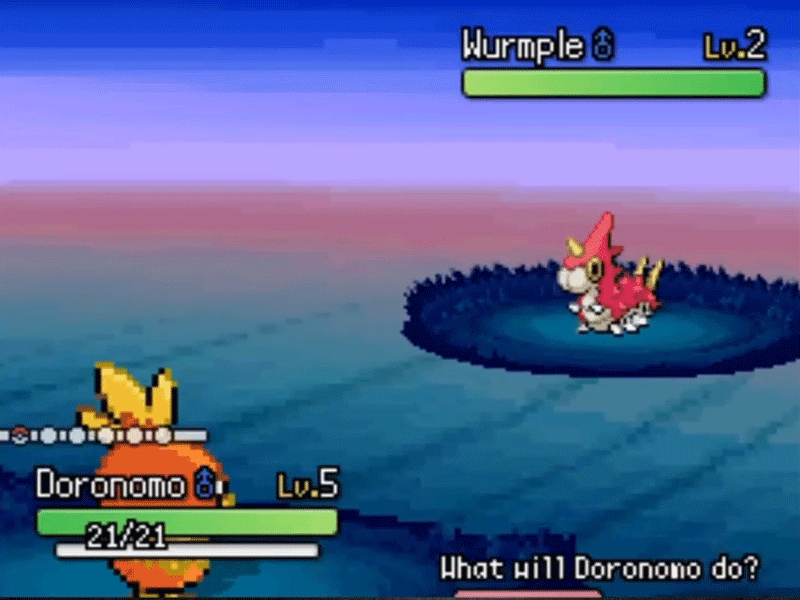 Pokémon black ruby with 3D Battles.