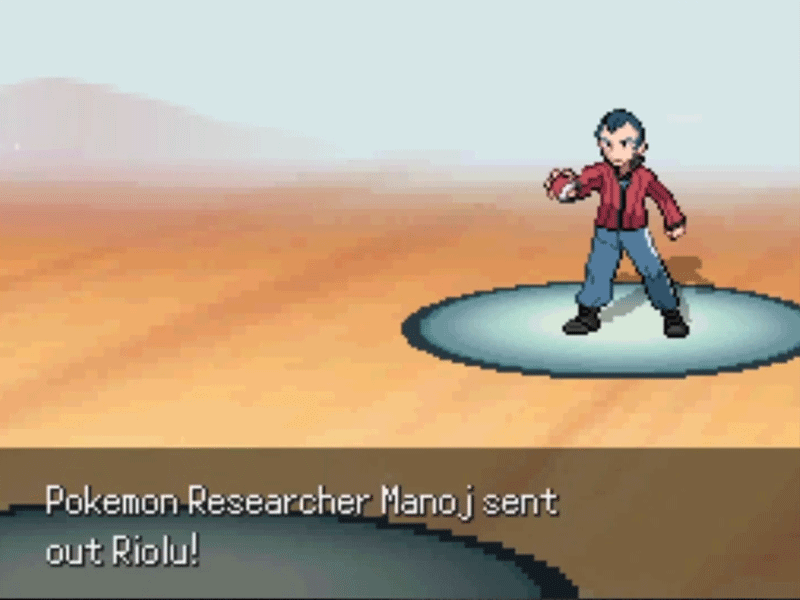 Pokémon black ruby with 3D Battles.